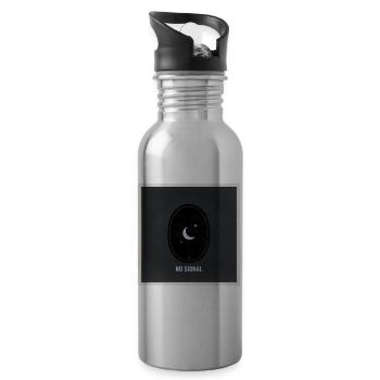 No Signal Dark Portal Streetwear - Gourde avec paille intégrée - argent clair - Droite