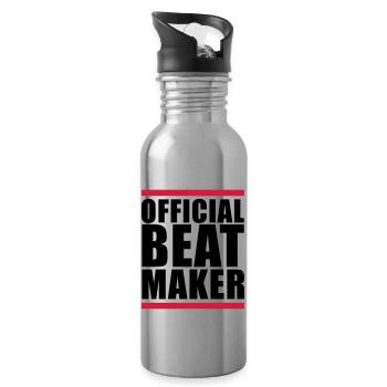 official_beat_maker_f2 - Gourde avec paille intégrée - argent clair - Droite