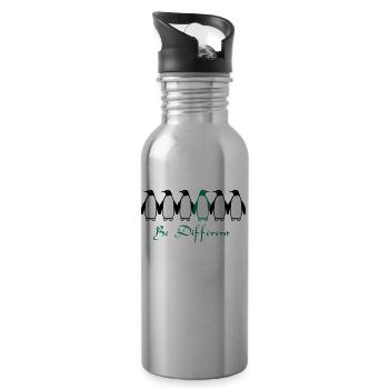 Be Different - Trinkflasche mit integriertem Trinkhalm - Lightsilver - Rechts