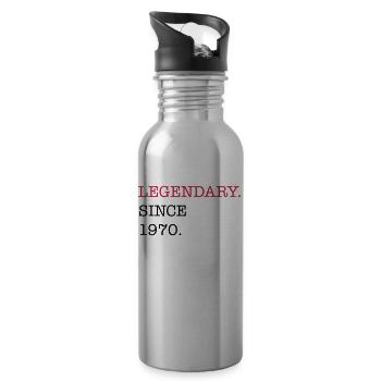 1970 - Water bottle with straw - silver - Right