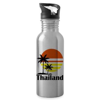 thailand_02 - Trinkflasche mit integriertem Trinkhalm - Lightsilver - Rechts