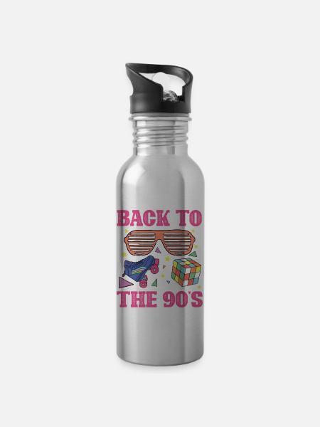90s 90s - Water bottle with straw - silver