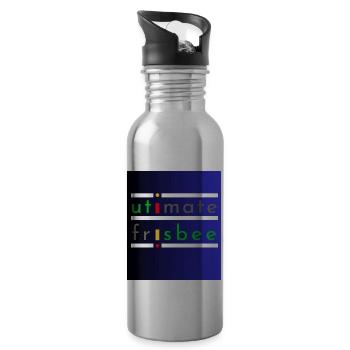 Strand5 1 - Trinkflasche mit integriertem Trinkhalm - Lightsilver - Rechts