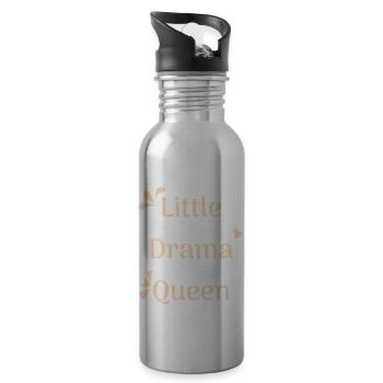 Litlle Drama Queen - Trinkflasche mit integriertem Trinkhalm - Lightsilver - Rechts