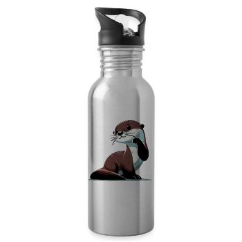 Otter - Trinkflasche mit integriertem Trinkhalm - Lightsilver - Rechts