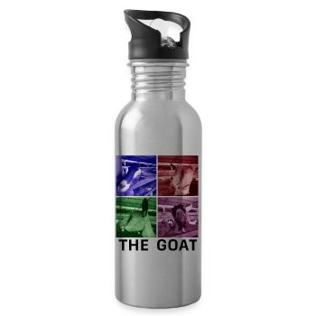 The Goat - Water bottle with straw - silver - Right