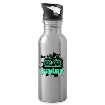 Fahrrad  - Trinkflasche mit integriertem Trinkhalm - Lightsilver - Rechts
