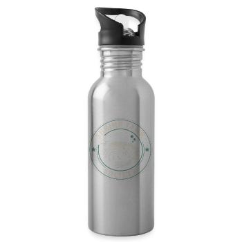 Shrimp Tank Association | Aquatics - Water bottle with straw - silver - Right