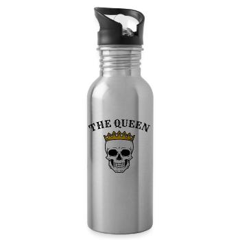The Queen Skull Skull Queen - Water bottle with straw - silver - Right