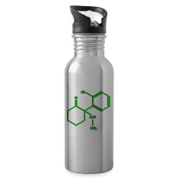 Ketamin - Trinkflasche mit integriertem Trinkhalm - Lightsilver - Rechts