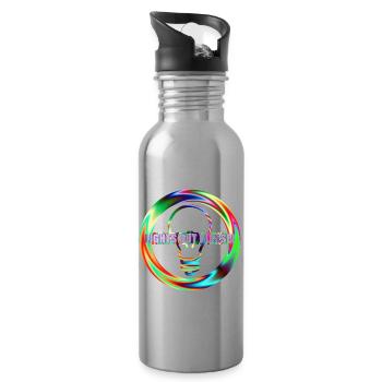 Licht Aus Lampe Aus Licht ausschalten - Trinkflasche mit integriertem Trinkhalm - Lightsilver - Rechts
