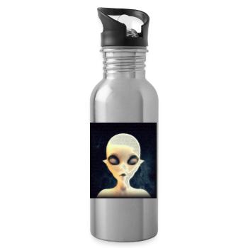 Alien - Water bottle with straw - silver - Right