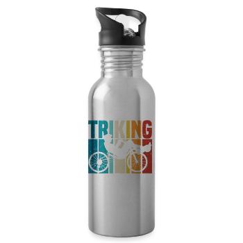 Recumbent Trike - Trinkflasche mit integriertem Trinkhalm - Lightsilver - Rechts