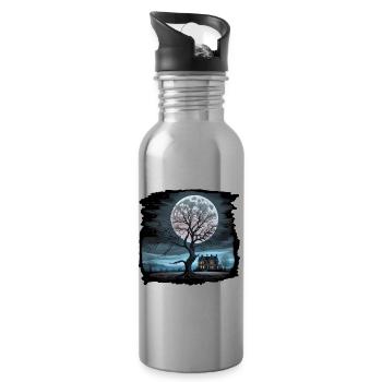 TheTree III - Trinkflasche mit integriertem Trinkhalm - Lightsilver - Rechts