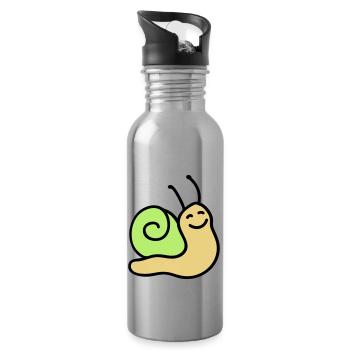Merry screw 3 - Water bottle with straw - silver - Right