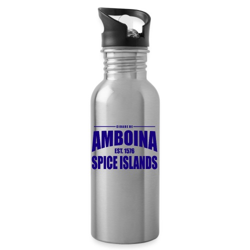 Cidade de Amboina - Blue - Drinkfles met geïntegreerd rietje
