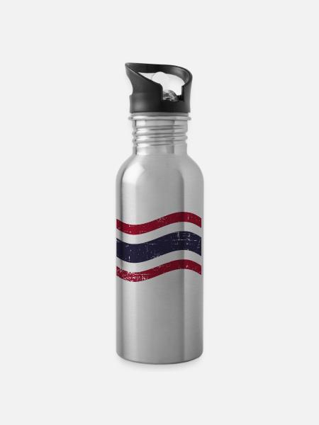 Thailand - Trinkflasche mit integriertem Trinkhalm -