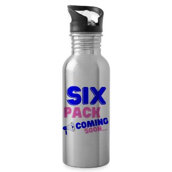 Six Pack à venir 35 - Gourde avec paille intégrée - argent clair - Droite