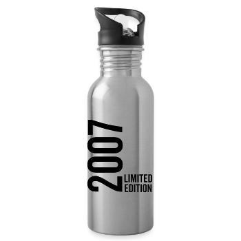 2007 Limited Edition - Trinkflasche mit integriertem Trinkhalm - Lightsilver - Rechts