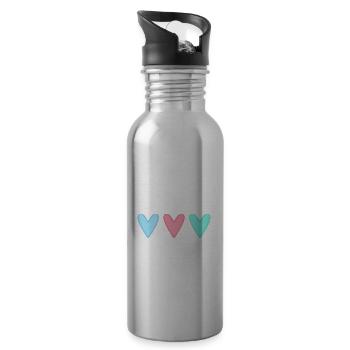JAHRESTAG. ALLES GUTE ZUM GEBURTSTAG!. ALLES GUTE ZUM GEBURTSTAG!. - Trinkflasche mit integriertem Trinkhalm - Lightsilver - Rechts