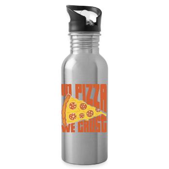 in pizza we crust Design for a pizza maker - Water bottle with straw - silver - Right