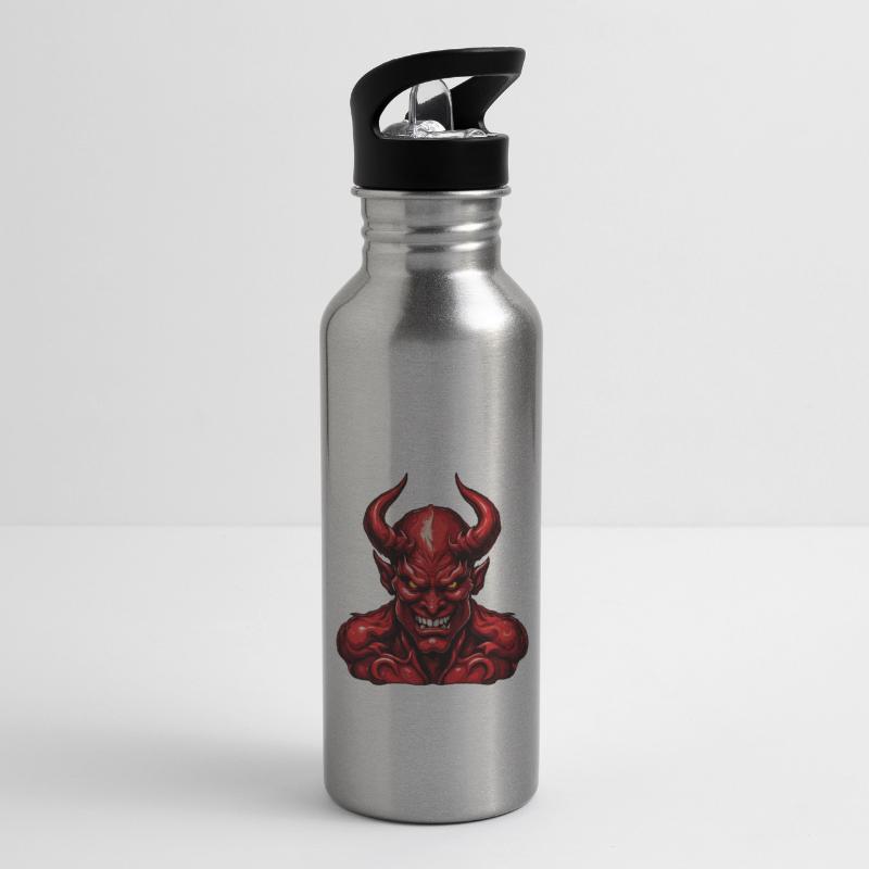 Devil / Hell / Horror / Devilish / Evil Water bottle with straw