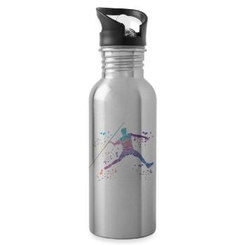 Speerwurf Colorsplash Speerwurf - Trinkflasche mit integriertem Trinkhalm - Lightsilver - Rechts