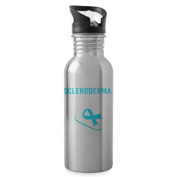Scleroderma - Water bottle with straw - silver - Right