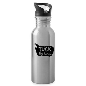 black sheep - Water bottle with straw - silver - Right