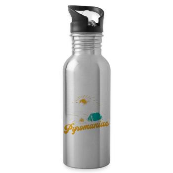 Scouting Geschenk - Trinkflasche mit integriertem Trinkhalm - Lightsilver - Rechts