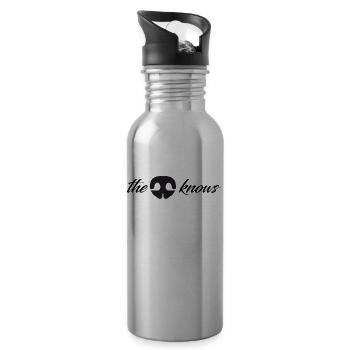 the (dog) nose knows - Water bottle with straw - silver - Right