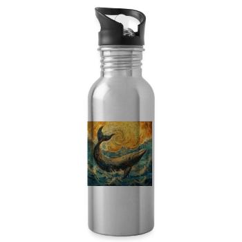 Wal Fisch Van Gogh - Trinkflasche mit integriertem Trinkhalm - Lightsilver - Rechts