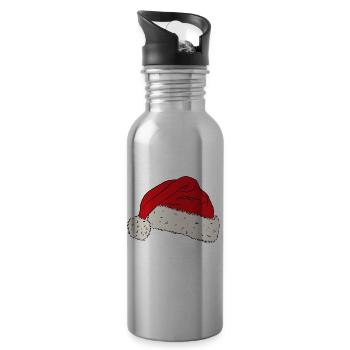 Père Noël Père Noël Père Noël - Gourde avec paille intégrée - argent clair - Droite