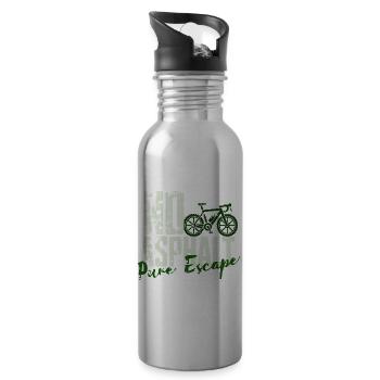 No Asphalt Pure Escape - Trinkflasche mit integriertem Trinkhalm - Lightsilver - Rechts