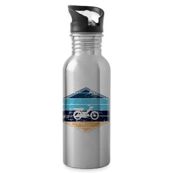 Moped - Trinkflasche mit integriertem Trinkhalm - Lightsilver - Rechts