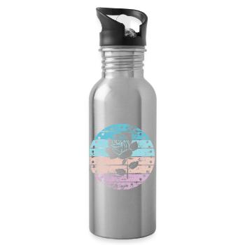 Rose - Water bottle with straw - silver - Right
