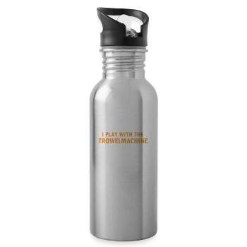 Betonbauer Design für Bauarbeiter und Baustelle - Trinkflasche mit integriertem Trinkhalm - Lightsilver - Rechts