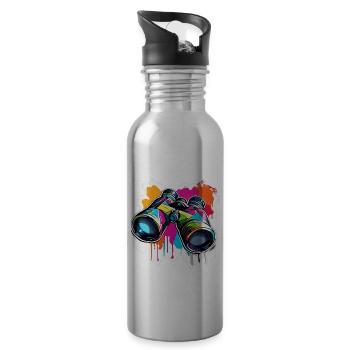 Jumelles / Observation / Observation / Aventure - Gourde avec paille intégrée - argent clair - Droite