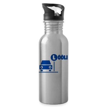 Löli Auto - Trinkflasche mit integriertem Trinkhalm - Lightsilver - Rechts