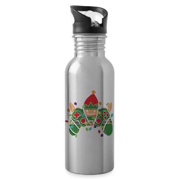 Christmas Gaming Controller - Trinkflasche mit integriertem Trinkhalm - Lightsilver - Rechts