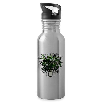 Houseplant / Potted Plant / Decoration / Pot - Water bottle with straw - silver - Right