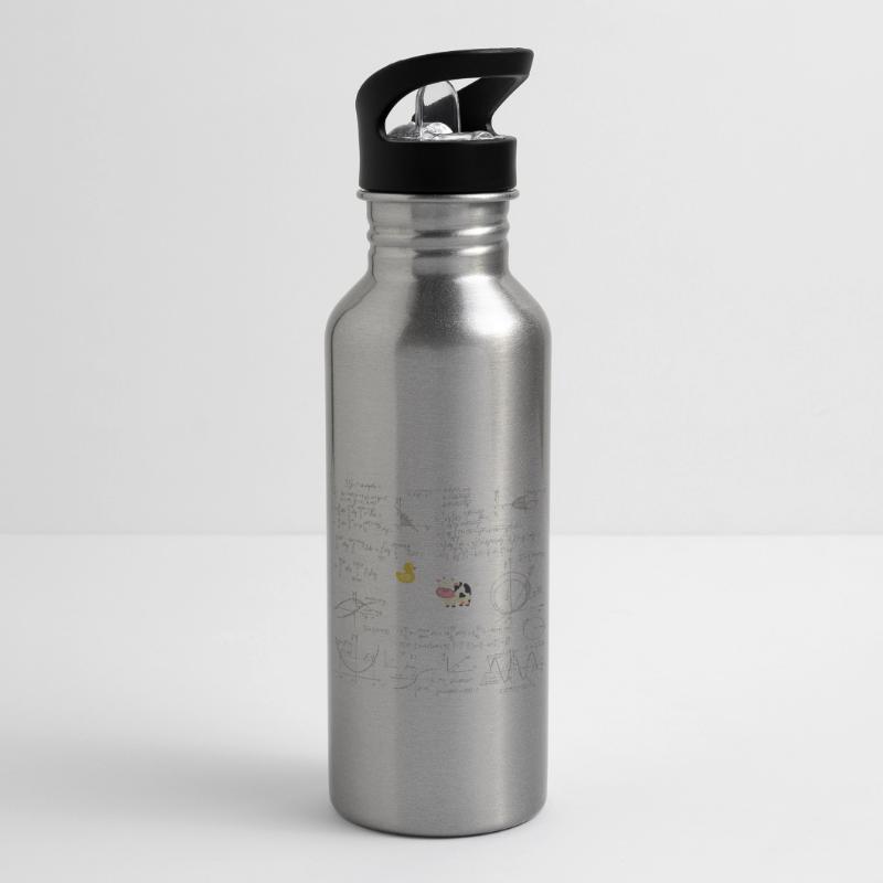 Nth root from Q math mathematician Water bottle with straw