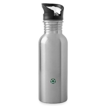 les verts Jpeux pas jai Geoffroy Guichard football - Gourde avec paille intégrée - argent clair - Droite