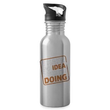 I Have No Idea What I'm Doing 13 - Trinkflasche mit integriertem Trinkhalm - Lightsilver - Rechts