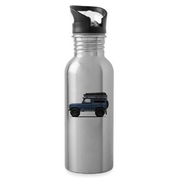 Illustrative Interpretation meines Autos 4x4 Offroad - Trinkflasche mit integriertem Trinkhalm - Lightsilver - Rechts