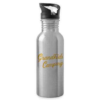 Camping - Trinkflasche mit integriertem Trinkhalm - Lightsilver - Rechts