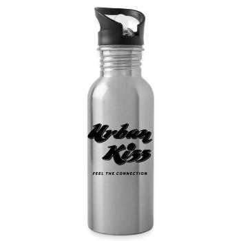 Urban Kizz Feel the Connection schwarz - Trinkflasche mit integriertem Trinkhalm - Lightsilver - Rechts