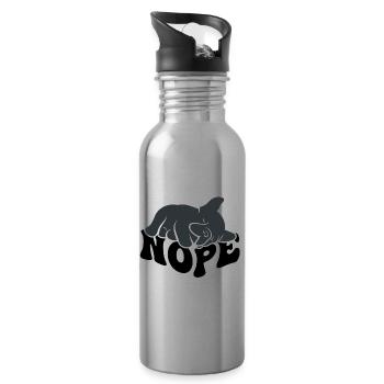 Bulldog Nope - Gourde avec paille intégrée - argent clair - Droite