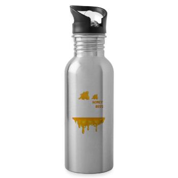 Beekeeping Beekeeping Course Beekeepers' Association Honey Bee Beekeepers - Water bottle with straw - silver - Right