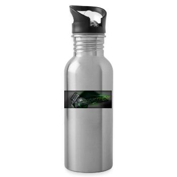 M-T-J-M - Trinkflasche mit integriertem Trinkhalm - Lightsilver - Rechts